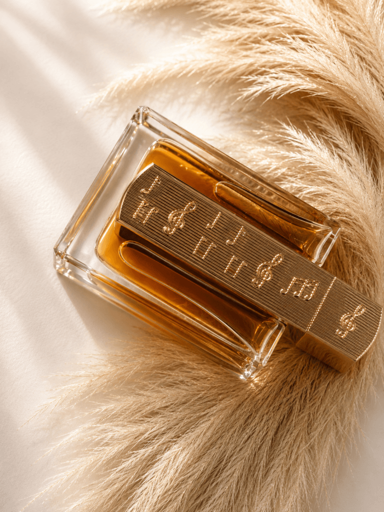 Lattafa Angham perfume close-up — vanilla lavender fragrance India