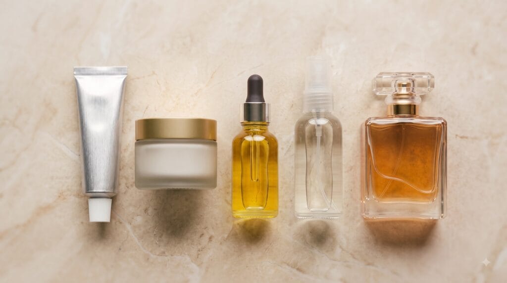 body wash lotion oil mist perfume layering order
